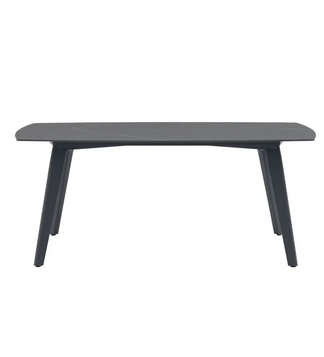 Zona-Design Stół ogrodowy PORCELAN 180 cm blat porcelanowy antracytowy