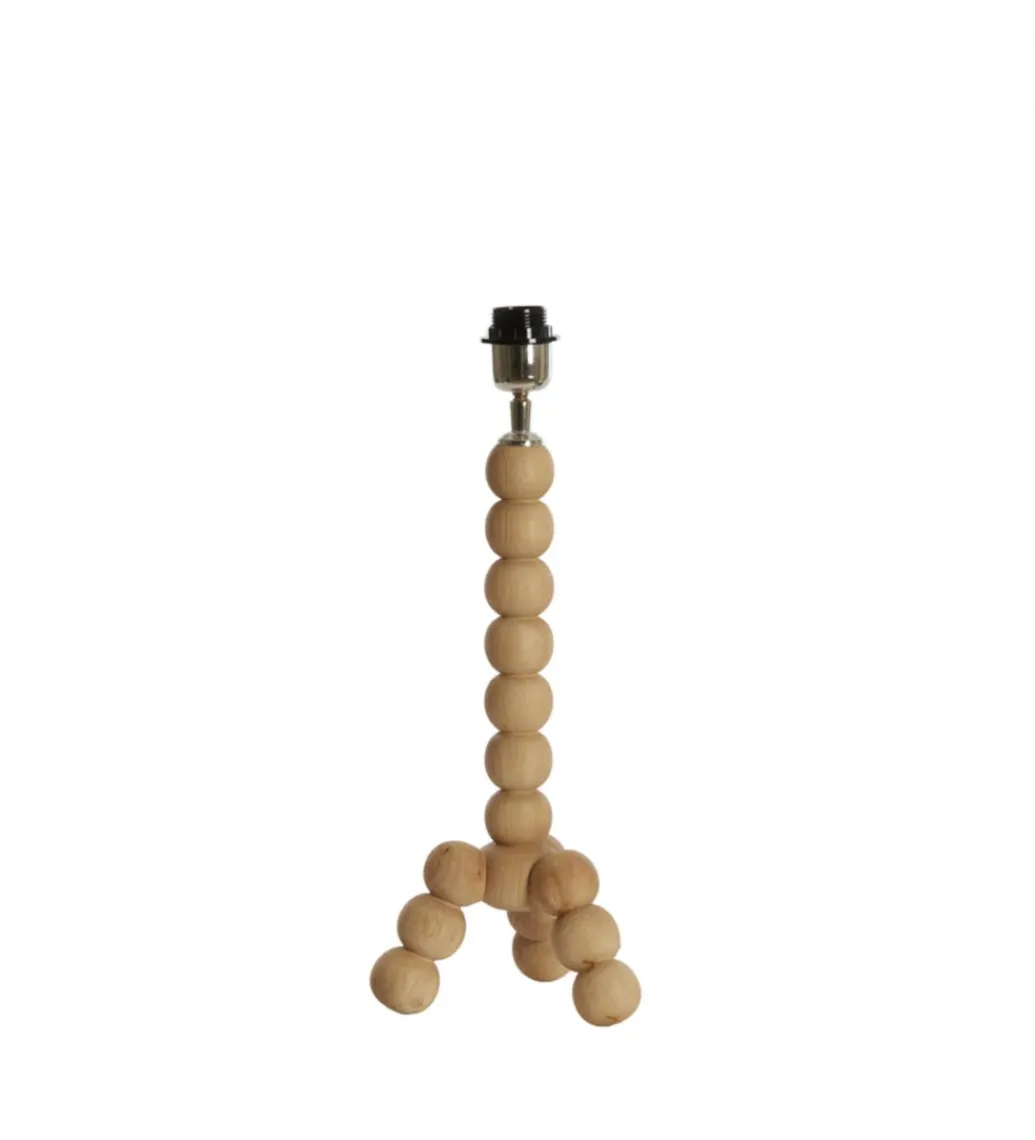 L&L Stojak do lampki nocnej VEGLIO 40 cm drewno mango naturalny