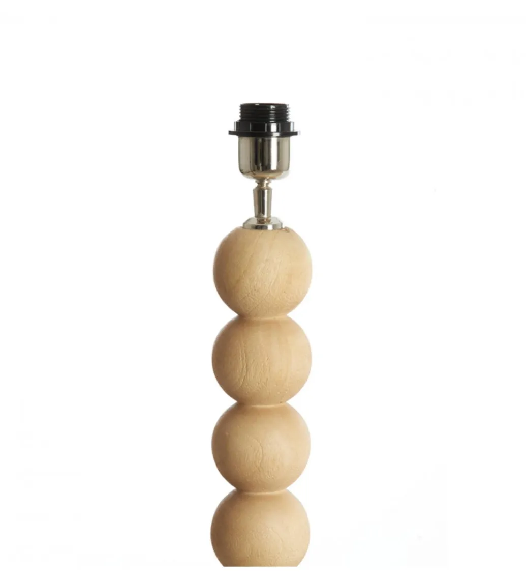 L&L Stojak do lampki nocnej VEGLIO 40 cm drewno mango naturalny