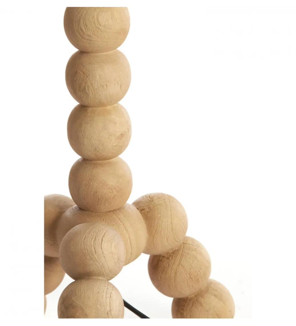 L&L Stojak do lampki nocnej VEGLIO 40 cm drewno mango naturalny