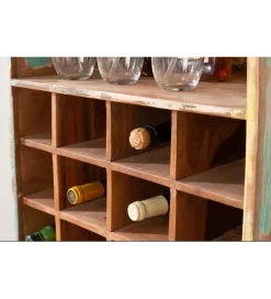 Invicta Interior Stojak na wino BARGE 190 cm drewno mango