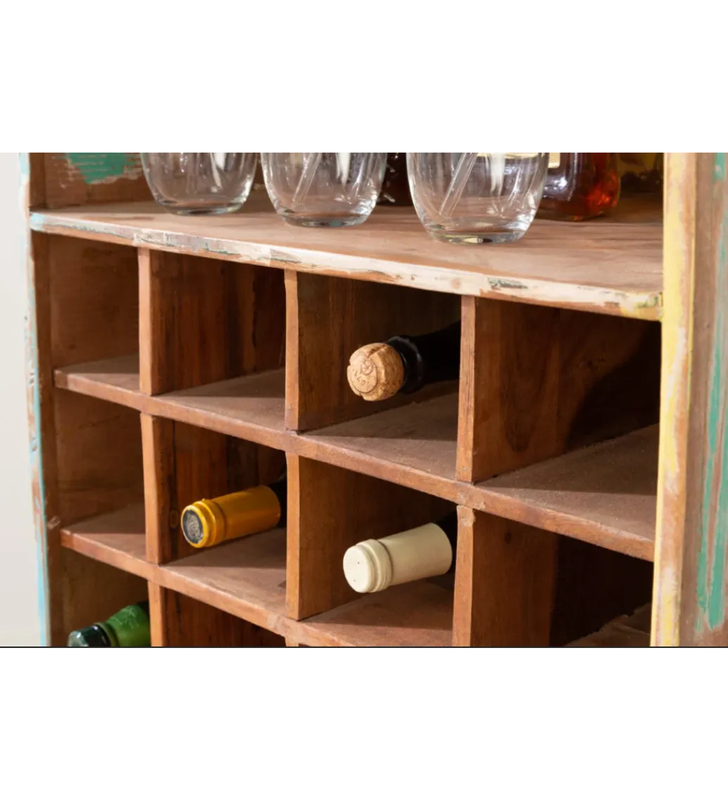 Invicta Interior Stojak na wino BARGE 190 cm drewno mango