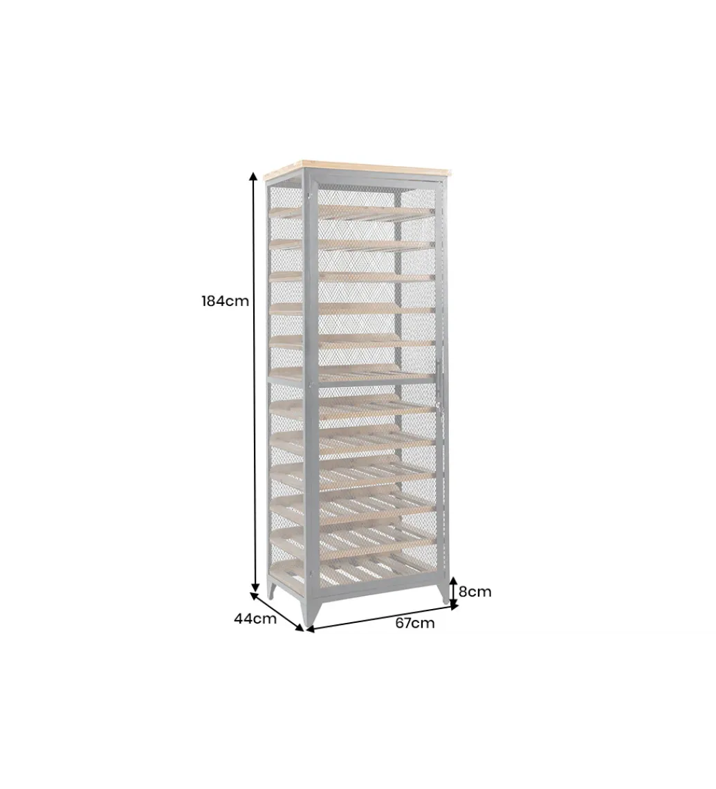 Invicta Interior - przedsprzedaż Stojak na wino BODEGA 185 cm naturalny czarny