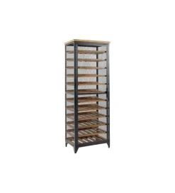 Invicta Interior - przedsprzedaż Stojak na wino BODEGA 185 cm naturalny czarny