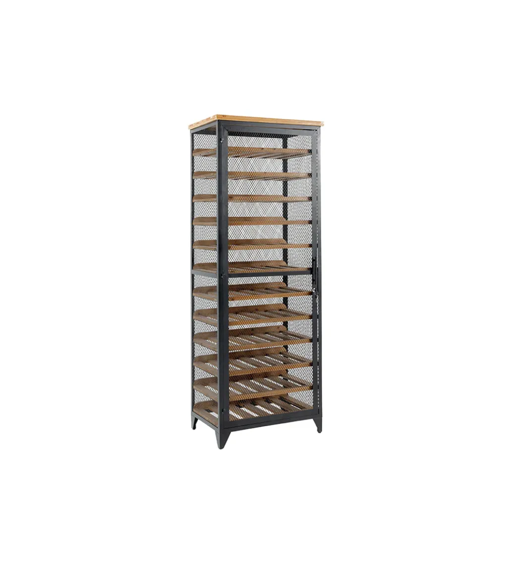 Invicta Interior - przedsprzedaż Stojak na wino BODEGA 185 cm naturalny czarny