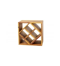 Invicta Interior Stojak na wino Cube 40 cm drewno sheesham