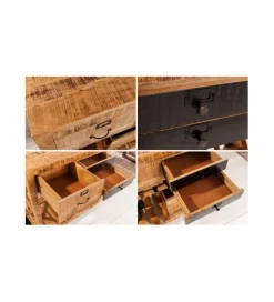 Invicta Interior Stojak na wino REMMES 92 cm drewno mango