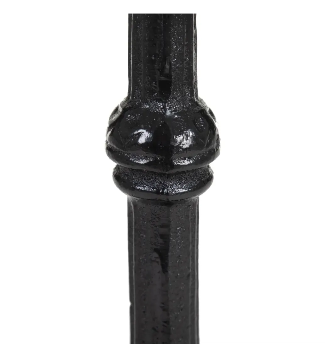 Zona-Design Stół okrągły AUESON 60 cm czarny blat w optyce marmuru