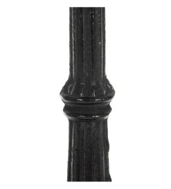 Zona-Design Stół okrągły AUESON 80 cm czarny blat w optyce marmuru