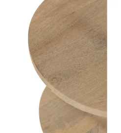 J-Line Stół okrągły CONNIE 110 cm drewno mango
