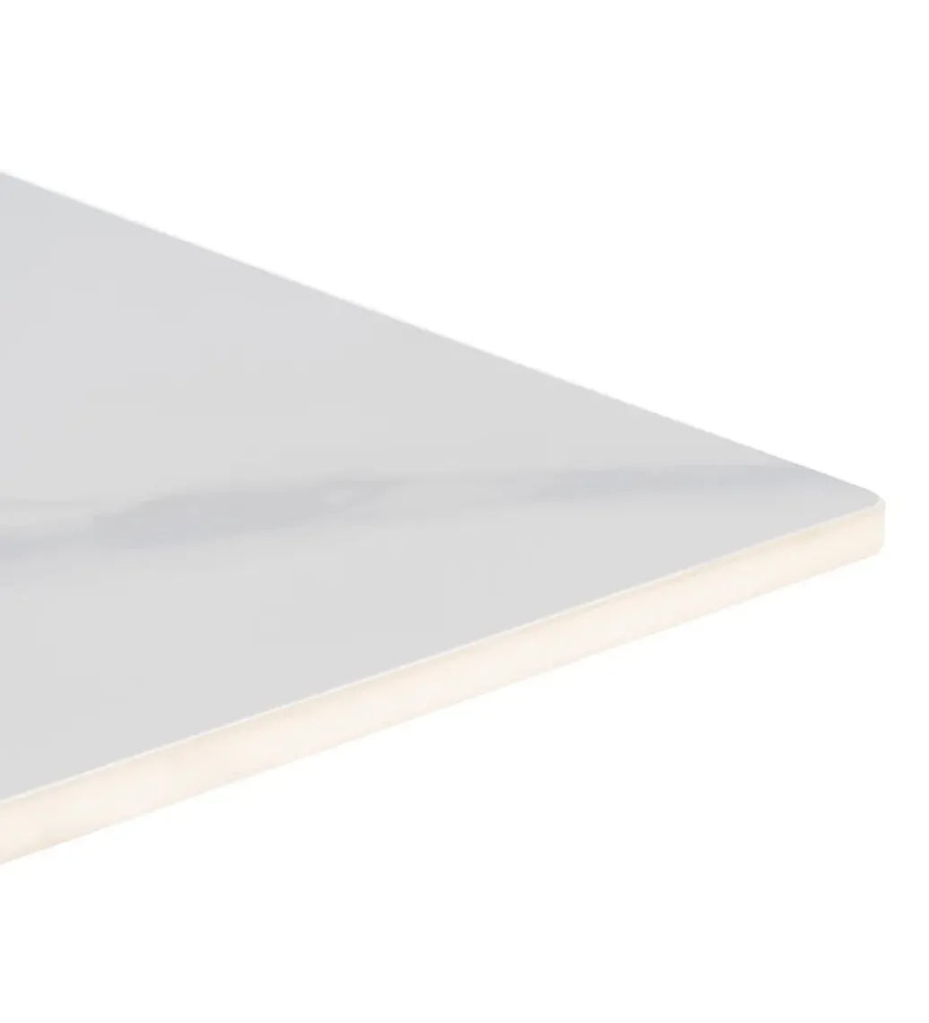 Zona-Design Stolik bistro SINTERED 80 cm efekt marmuru biały