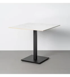 Zona-Design Stolik bistro SINTERED 80 cm efekt marmuru biały