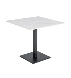 Zona-Design Stolik bistro SINTERED 80 cm efekt marmuru biały