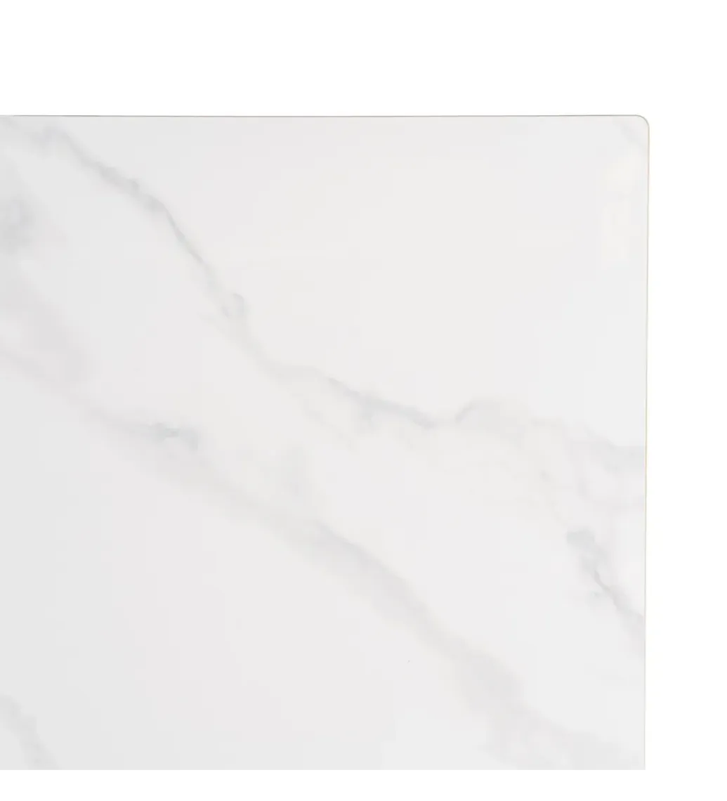 Zona-Design Stolik bistro SINTERED 80 cm efekt marmuru biały