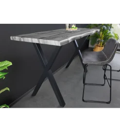 Invicta Interior Stolik bistro WILD 120 cm drewno dębu szary