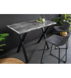 Invicta Interior Stolik bistro WILD 120 cm drewno dębu szary
