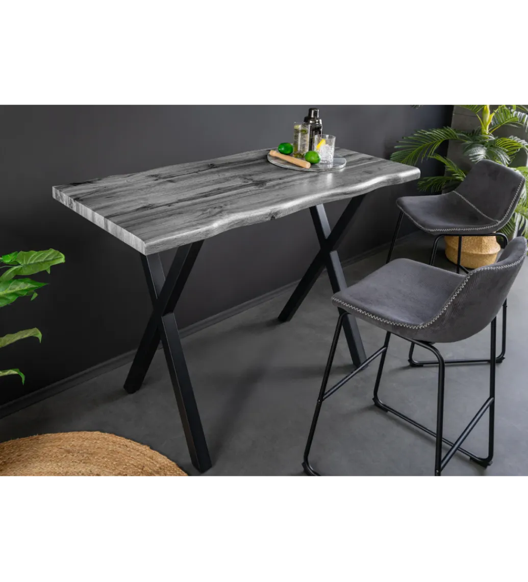 Invicta Interior Stolik bistro WILD 120 cm drewno dębu szary