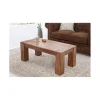 Invicta Interior - przedsprzedaż Stolik FINICE Makassar 100 cm drewno sheesham
