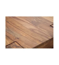 Invicta Interior - przedsprzedaż Stolik FINICE Makassar 100 cm drewno sheesham