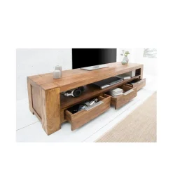 Invicta Interior Stolik FINICE Makassar pod TV 170 cm drewno Sheesham