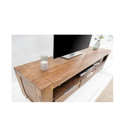 Invicta Interior Stolik FINICE Makassar pod TV 170 cm drewno Sheesham
