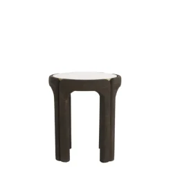 L&L Stolik kawowy ALI 45 cm ciemnobrązowy piaskowy