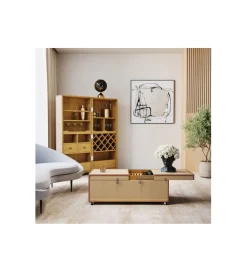 KARE Stolik kawowy BAR VENEZIA 120 cm kremowy