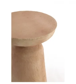 L&L Stolik kawowy boczny BENISSA 42 cm beżowy