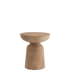 L&L Stolik kawowy boczny BENISSA 42 cm beżowy