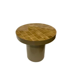 LF-Design Stolik kawowy boczny BRIX TYLO 46 cm brązowy ceramika