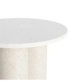 Zona-Design Stolik kawowy boczny CAVRANI 50 cm efekt terrazzo