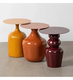 Zona-Design Stolik kawowy boczny CERANKI 48 cm musztardowy