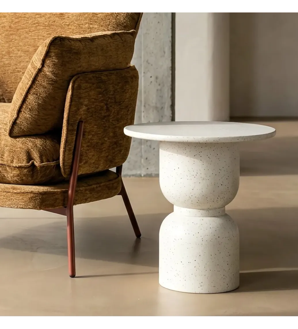 Zona-Design Stolik kawowy boczny EDERAN efekt terrazzo
