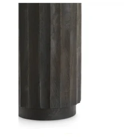 L&L Stolik kawowy boczny ELLENA 60 cm czarny mat