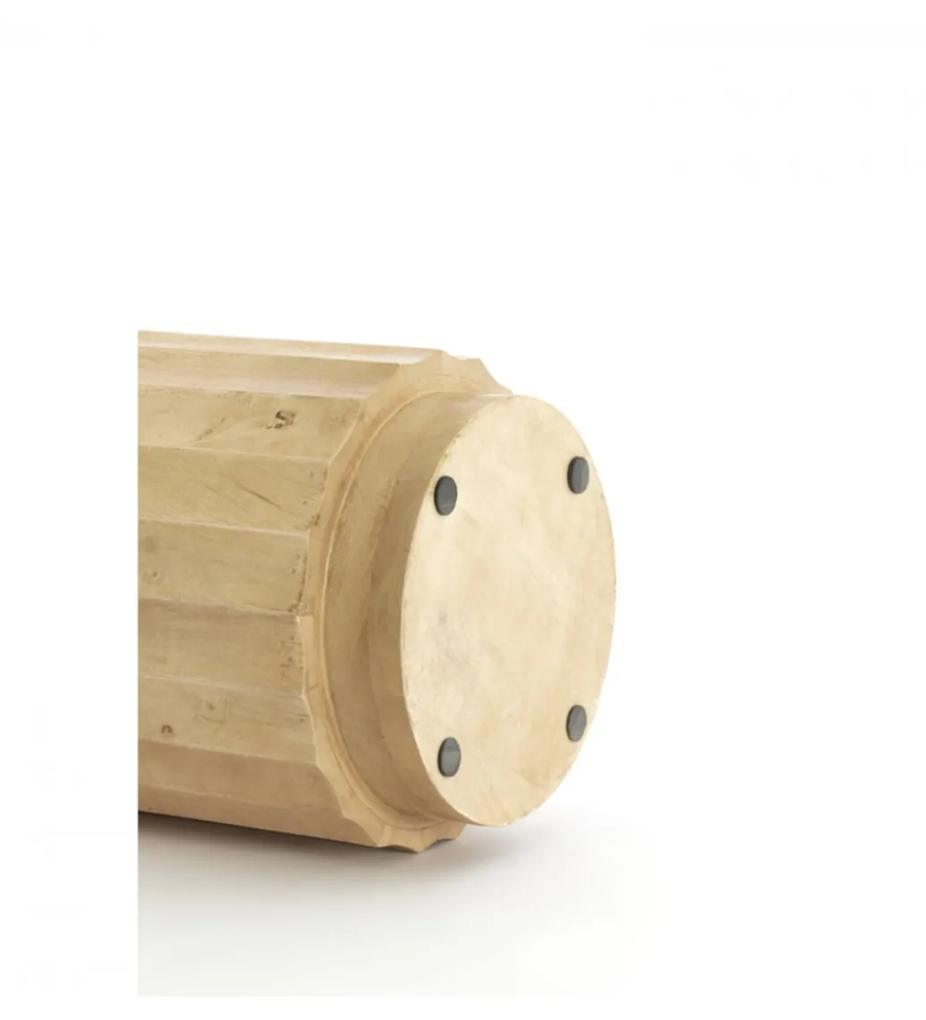 L&L Stolik kawowy boczny ELLENA 60 cm naturalny