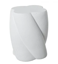 Exclusivas Stolik kawowy boczny FIBEREN 40 cm biały