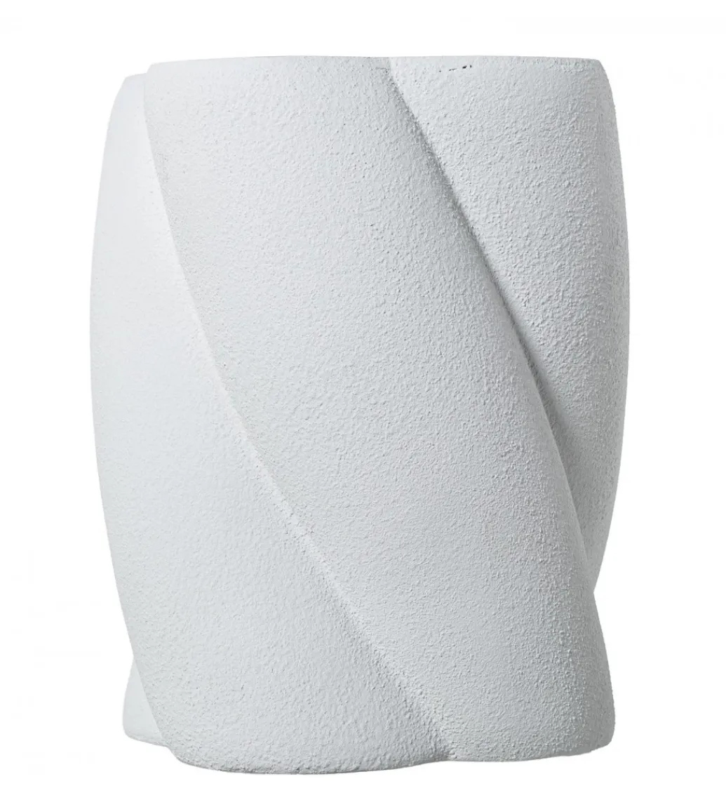 Exclusivas Stolik kawowy boczny FIBEREN 40 cm biały
