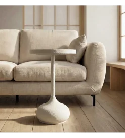 Zona-Design Stolik kawowy boczny GARAS 57 cm biały