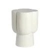 L&L Stolik kawowy boczny JUNTO 45 cm ceramika kremowa