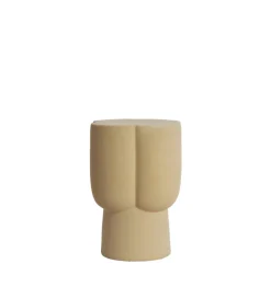 L&L Stolik kawowy boczny JUNTO 45 cm ceramika piaskowy mat