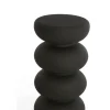 L&L Stolik kawowy boczny KOBODO 80 cm czarny mat