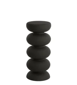 L&L Stolik kawowy boczny KOBODO 80 cm czarny mat