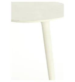 L&L Stolik kawowy boczny LIONS 53 cm kremowy