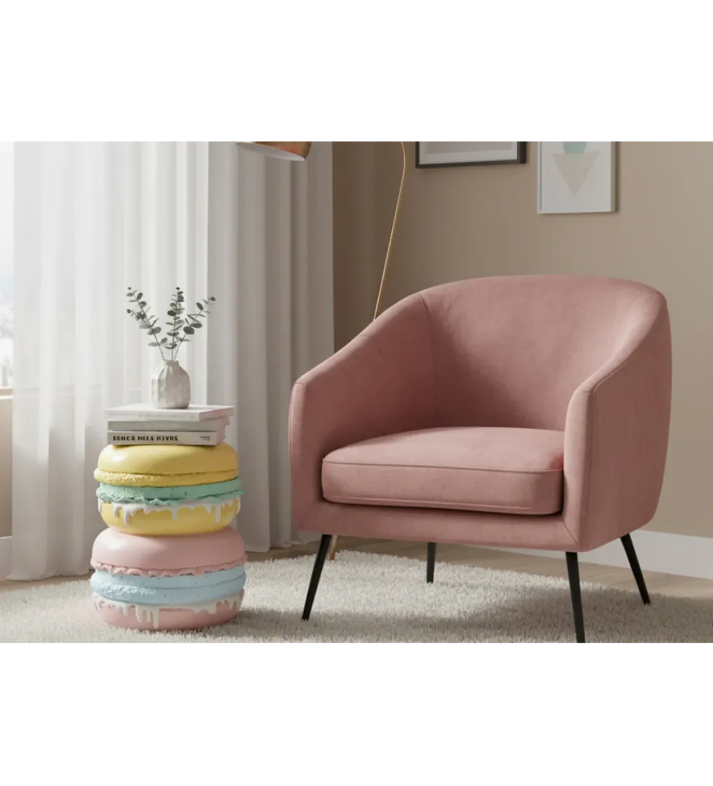 Invicta Interior - przedsprzedaż Stolik kawowy boczny MACARONS 50 cm