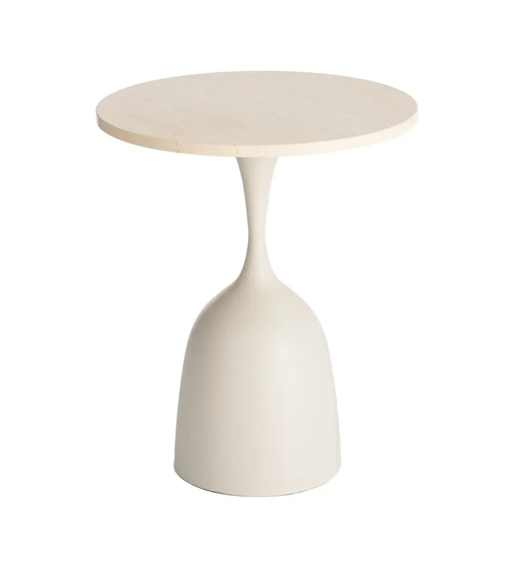 Zona-Design Stolik kawowy boczny MOGAJO 50 cm biały