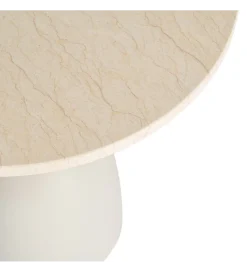 Zona-Design Stolik kawowy boczny MOGAJO 50 cm biały