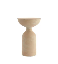 L&L Stolik kawowy boczny MURLA 56 cm beżowy