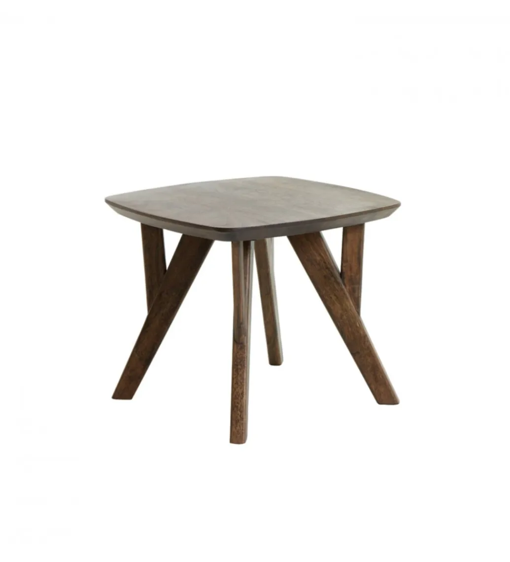 L&L Stolik kawowy boczny QUENZA 44 cm drewno akcja