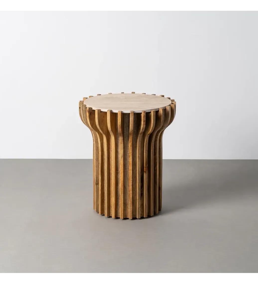 Zona-Design Stolik kawowy boczny TEKALEMA 62 cm drewno mango
