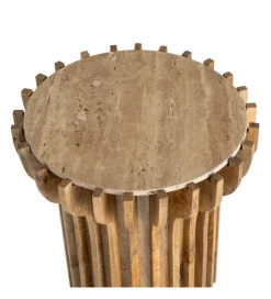 Zona-Design Stolik kawowy boczny TEKALEMA 62 cm drewno mango